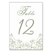 赤ちゃんの息 テーブルナンバー (裏面)