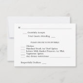 赤ちゃんの息、Gチョーク&ストリングライトと食事 出欠カード (裏面)