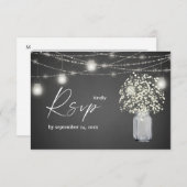 赤ちゃんの息、Gチョーク&ストリングライトと食事 出欠カード (正面/裏面)