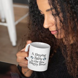 赤ちゃんの昼寝は幸せな時間 おかしなママの名言Tシャツ コーヒーマグカップ