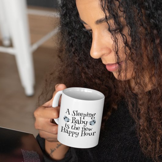 赤ちゃんの昼寝は幸せな時間 おかしなママの名言Tシャツ コーヒーマグカップ