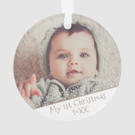 赤ちゃんの最初のクリスマスの写真 かわいい オリジナルグッズ オーナメント