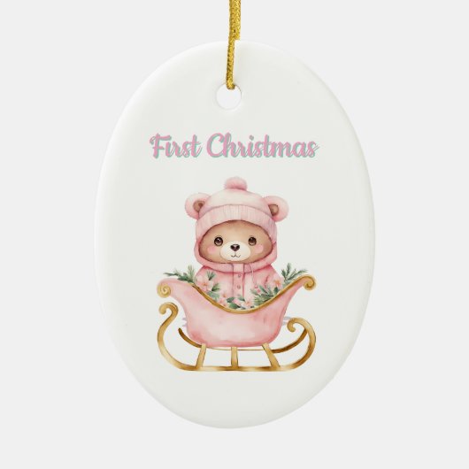 赤ちゃんの最初のクリスマス オーナメント (正面)