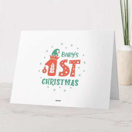 赤ちゃんの最初のクリスマス カード (裏面)