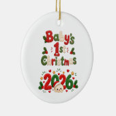 赤ちゃんの最初のクリスマス セラミックオーナメント (右)