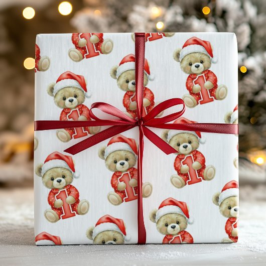 赤ちゃんの最初のクリスマス ラッピングペーパー