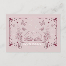 赤ちゃんの最初の本棚に最適なベビーシャワーブック エンクロージャーカード