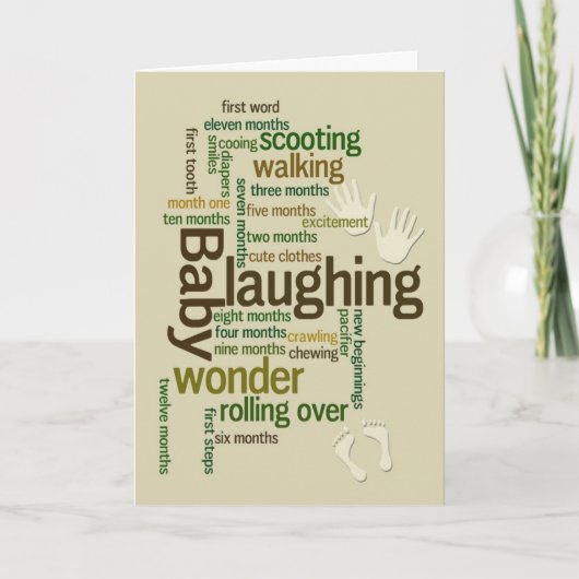 赤ちゃんの最初の1年をお祝いしよう カード (正面)