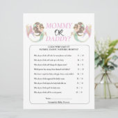 赤ちゃんの歓迎会　人魚　海の中 招待状 (スタンド正面)