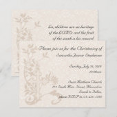 赤ちゃんの洗礼招待状 招待状 (正面/裏面)