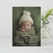 赤ちゃんの洗礼招待状（男の子 女の子 フォト付き） 招待状 (スタンド正面)