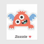 赤ちゃんの漫画のモンスター ダイカット ステッカー シール (シート)