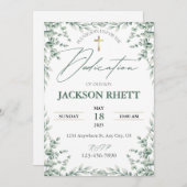 赤ちゃんの献堂式招待状 招待状 (正面/裏面)