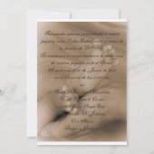 赤ちゃんの献奉式 招待状 (裏面)