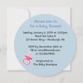 赤ちゃんの発表 / 招待状（テキストをカスタマイズ） 招待状 (裏面)