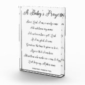 赤ちゃんの祈りの詩 - アートプリント 産室カラー フォトブロック (右)