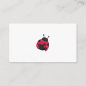 赤ちゃんの絵本 封入カード（レディバグデザイン） エンクロージャーカード (裏面)