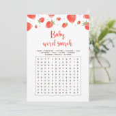 赤ちゃんの言葉さがしゲーム ベリー スウィート ベイビー シャワー 招待状 (スタンド正面)