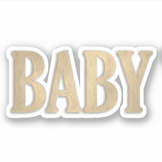 赤ちゃんの言葉 シール (正面)
