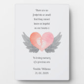 赤ちゃんの記憶の足跡 追悼プレート フォトプラーク (正面)