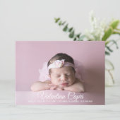 赤ちゃんの誕生のお知らせ 招待状 (スタンド正面)