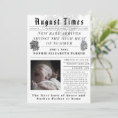 赤ちゃんの誕生をお祝いします August Times 案内状 (スタンド正面)