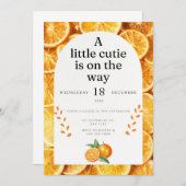 赤ちゃんの誕生を祝う招待状 招待状 (正面/裏面)