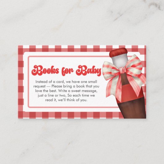 赤ちゃんの誕生を祝う準備はできています！ベイビーシャワーのための絵本 エンクロージャーカード (正面)