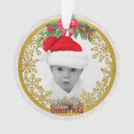 赤ちゃんの誕生データ クリスマス 出生のお知らせ オーナメント
