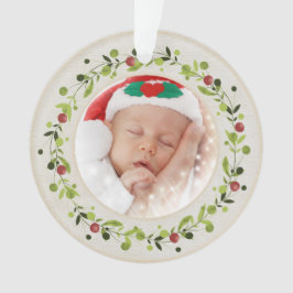 赤ちゃんの誕生データ クリスマス 出生のお知らせ オーナメント