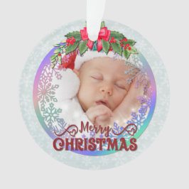 赤ちゃんの誕生データ クリスマス 出生のお知らせ オーナメント