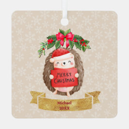 赤ちゃんの誕生データ クリスマス 出生のお知らせ メタルオーナメント
