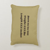 赤ちゃんの誕生記念 ゴールデンダックの羽のマグネット アクセントクッション (裏面(縦))