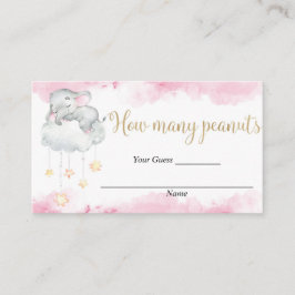 赤ちゃんの豆のカードを推測する出産祝い エンクロージャーカード