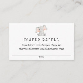 赤ちゃんの象の本の挿入カード エンクロージャーカード