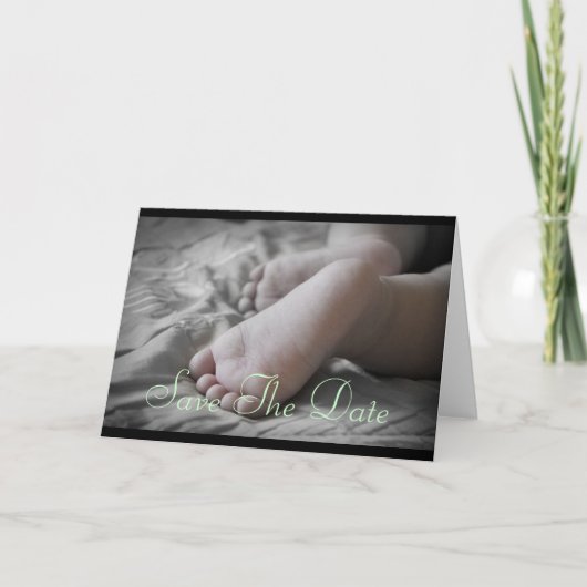 赤ちゃんの足跡 案内状 (正面)