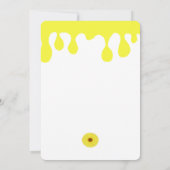 赤ちゃんの離乳食を当てよう | ベビーシャワーBeeゲームカード 招待状 (裏面)