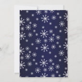 赤ちゃんの雪の結晶がやってくる！ベイビーシャワーパーティー 招待状 (裏面)