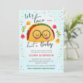 赤ちゃんの青い少年祭り タコのベイビーシャワー 招待状 (スタンド正面)