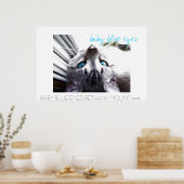 赤ちゃんの青い目 ポスター (キッチン)