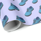 赤ちゃんの青い靴の色を変更する ラッピングペーパー (ロールコーナー)