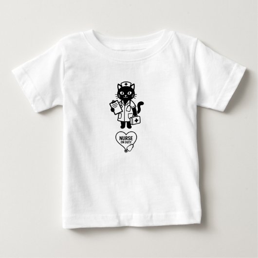 赤ちゃんの面白いデザイン ベビーTシャツ (正面)