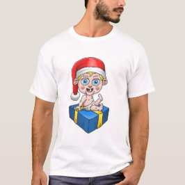 赤ちゃんの頃のサンタクロース Tシャツ