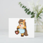 赤ちゃんの馬におむつ ポストカード (スタンド正面)