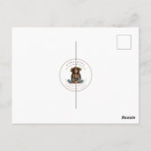 赤ちゃんの1歳の誕生日パーソナライズプリンセスゾウ ポストカード (裏面)