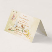 赤ちゃんの1歳の誕生日パーティー招待状 (正面)