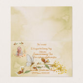 赤ちゃんの1歳の誕生日パーティー招待状 (外部フラット)