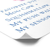 赤ちゃんの1歳の誕生日！記念すべき1年目の節目 ポスター (角)