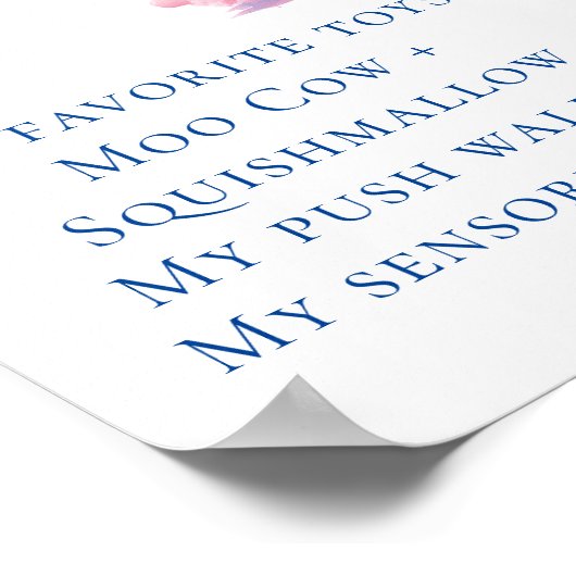 赤ちゃんの1歳の誕生日!記念すべき1年目の節目 ポスター (角)