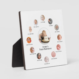 赤ちゃんの1歳までの12か月 フォトメモリー フォトプラーク